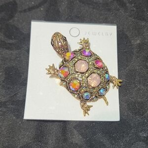 Colorful Turtle Brooch